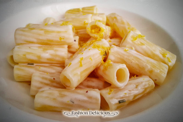 Tortiglioni alla Crema di Limone